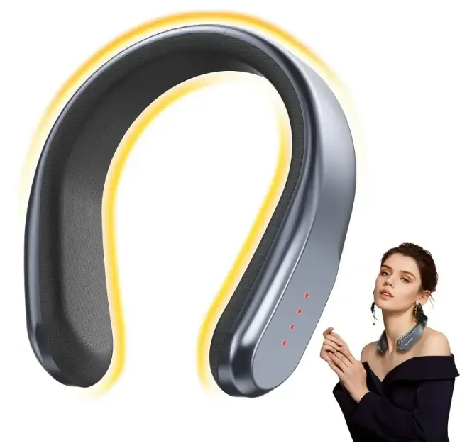 Smiling Shark Neck Warmer, Rechargeable Neck & Hand Warmer Professional Adjustable 4 Set Temperatures(45℃-60℃) Perfect For Outdoor Indoor Adults Childs Elders Camping Sports Fishing, Neck-Hand-Warmer
